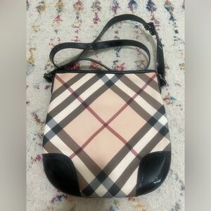 BURBERRY Supernova Check Dryden Crossbody Bag with dust bag.